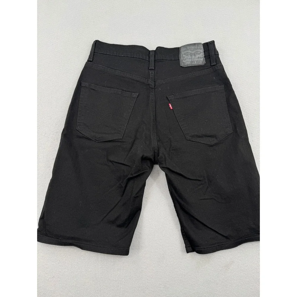Levis 569 Loose Straight Denim Shorts Mens 31 Black 11